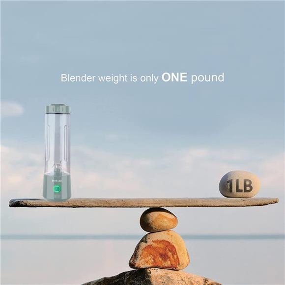 Portable Blender USB Rechargeable, Personal Size Blender , 20Oz (Green) - Picture 4 of 6